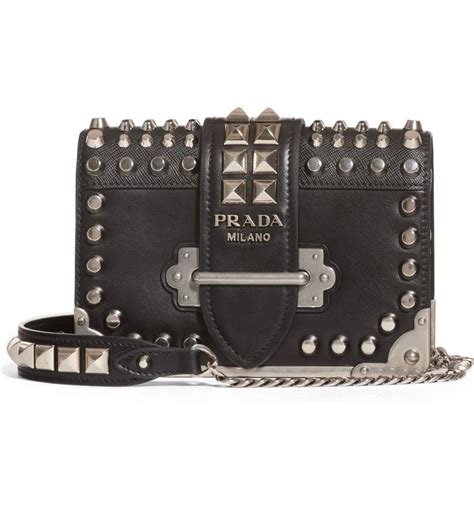 prada bag studded|prada brown studded crossbody bag.